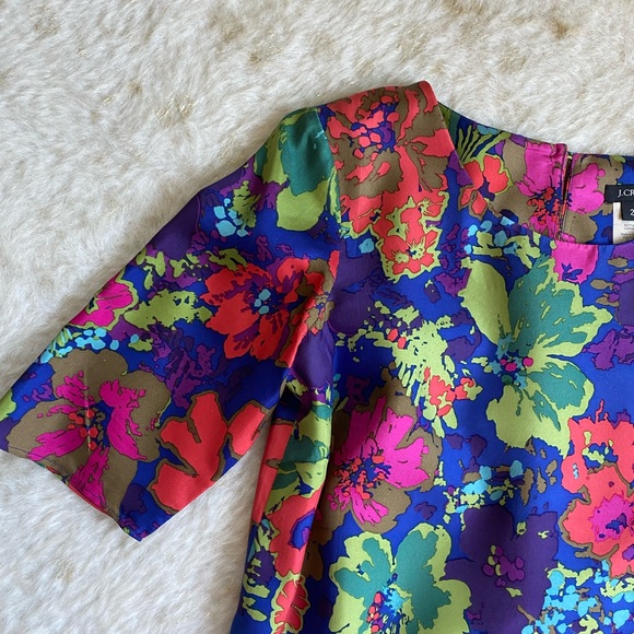 J Crew Silk Shift Dress with Pockets - Picture 9 of 10